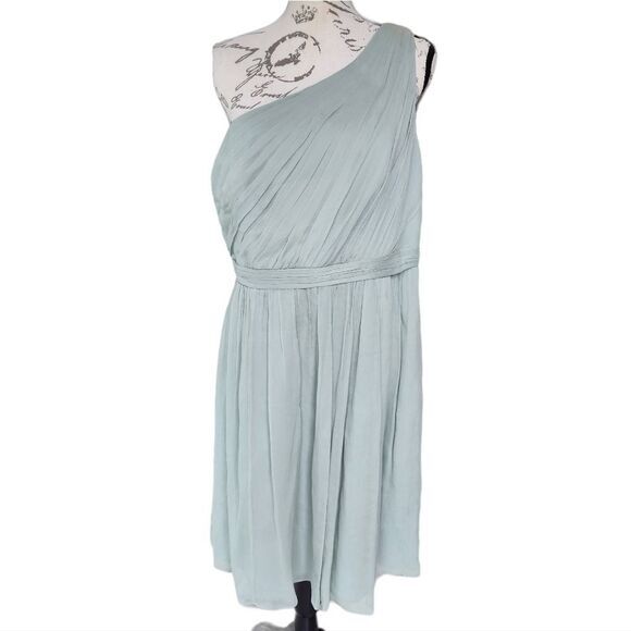 J. Crew NWT Kylie Silk Chiffon Dress in Dusty Shale Women's size 16 - Picture 3 of 9